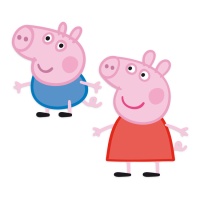 Sagome di Peppa pig e George 30 cm - 2 unità