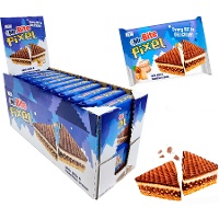 Mr Bitel Pixel di cioccolato con crema di nocciole da 30 gr - 24 unità
