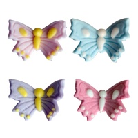 Farfalle di zucchero 2,5 cm - Dekora - 120 unità