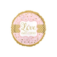 Palloncino rotondo Love Always Forever 43 cm - Anagram