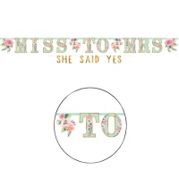 Ghirlanda da Miss a Mrs - Lei ha detto sì di 3 m