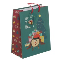 Borsa regalo Tió de Nadal di 45 x 33 x 10 cm