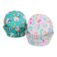 Capsule per cupcake dal design primaverile - PME - 60 pz.