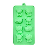 Stampo per animali in silicone 20,5 x 11 cm - Happy Sprinkles - 8 cavità