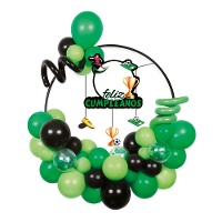Set di palloncini a tema calcio con cerchio e cartello - 36 pezzi