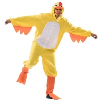 Costume da pollo giallo per adulto