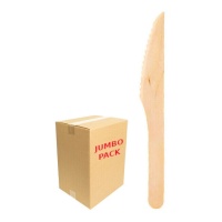Coltello in legno biodegradabile da 16,5 cm - 480 pezzi.