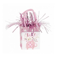 Peso per palloncini Pink Elefantino Floral da 156 g