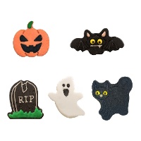 Figure in zucchero di Halloween 2D da 5 cm - Dekora - 40 unità