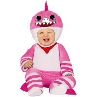 Costume da squalo rosa per bambino