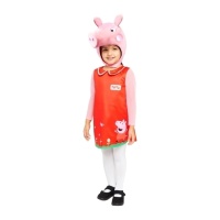 Costume da Peppa Pig con cappuccio infantile