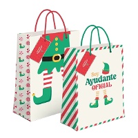 Borsa regalo di 60 x 45 x 13 cm di elfo assistente ufficiale - 1 unità