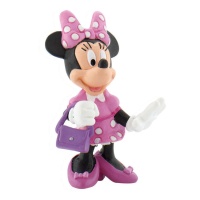 Statuina torta Minnie con borsa da 7 cm - 1 unità