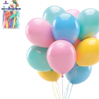 Palloncini in lattice da 23 cm in colori pastello assortiti - 10 unità