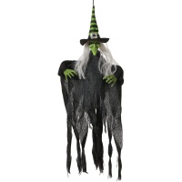 Ciondolo da strega nero e verde di 60 cm