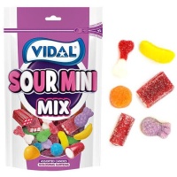 Sacchetto di mini gommine acide - Sour mini mix - Vidal - 180 gr