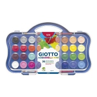 Set di acquerelli 36 colori con 2 pennelli - Giotto
