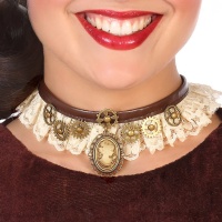 Collana cammeo steampunk