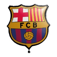 Palloncino a forma dello stemma del FC Barcelona - 55 x 52 cm