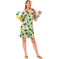 Costume hawaiano giallo da donna