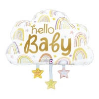 Palloncino Hello baby cloud 27 x 25 cm