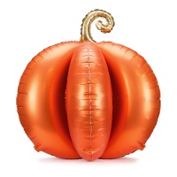 Globo 3D a forma di zucca arancione 90 x 90 cm