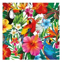 Tovaglioli paesaggio tropicale 16,5 x 16,5 cm - 12 pz.