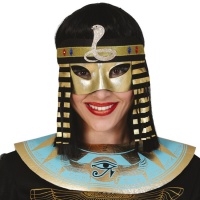 Maschera egizia dorata