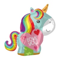 Palloncino Unicorno Love You da 43 x 53 cm - Anagram