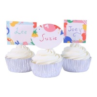 Capsule per cupcakes e picks personalizzabili - PME - 48 pz.