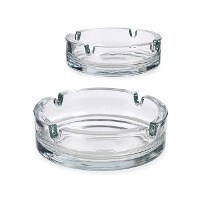 Posacenere trasparente da 10,5 cm - 2 pezzi