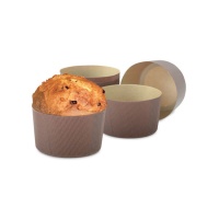 Stampo monouso panettone da 100 g da 7 x 7 x 6 cm - Decora - 12 unità