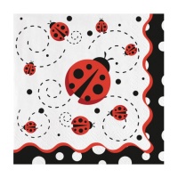 Tovaglioli Coccinella 16,5 x 16,5 cm - 20 unità