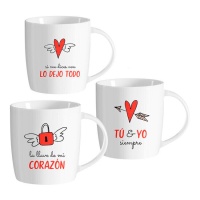 Tazza da 350 ml Love with messages - 1 pezzo