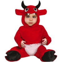 Costume da diavoletto con pannolino per neonato