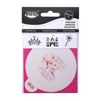 Stencil Princess per cupcake 9 cm - JEM - 3 unità