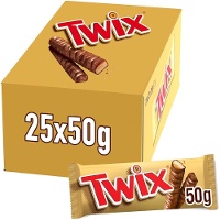 Twix di cioccolato al latte e caramello da 50 gr - 25 unità