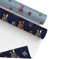 Carta da regalo di Re Magi blu 2 x 0,70 m - 1 unità