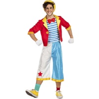 Costume da clown con giacca per uomo