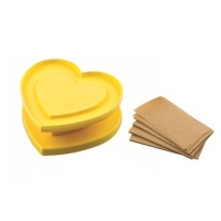 Tagliapasta a cuore con bigliettini per messaggio For You - Silikomart