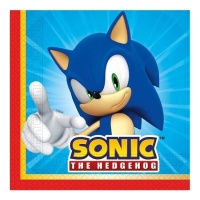 Tovaglioli Sonic The Hedgehog 16,5 x 16,5 cm - 20 pezzi.