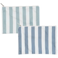 Astuccio a righe blu 28 x 21 cm - 1 unità