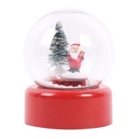 Globo di neve musicale di Babbo Natale 12,5 cm