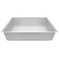 Stampo rettangolare in alluminio da 40 x 30 x 10 cm - Decora