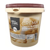 Crema di cioccolato bianco con biscotti da 6 kg - Azucren