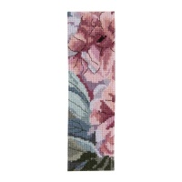 Kit segnalibro a punto croce - Bouquet di peonie - DMC