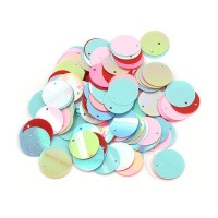 Paillettes cerchi multicolore da 2 cm - 15 gr