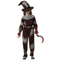 Costume da spaventatore assassino per bambina