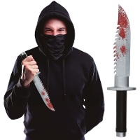 Machete insanguinato di 33 cm