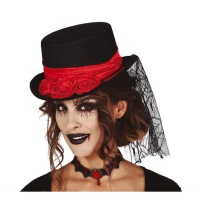 Cappello da vampiro nero in feltro